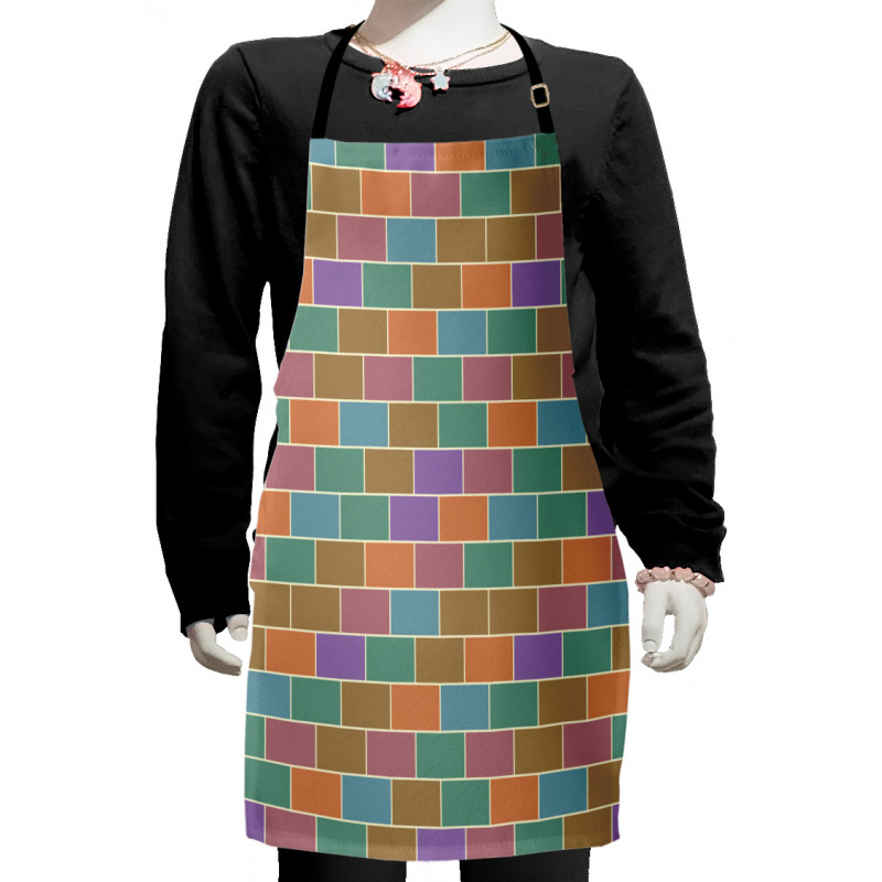 Vintage Brick Wall Kids Apron