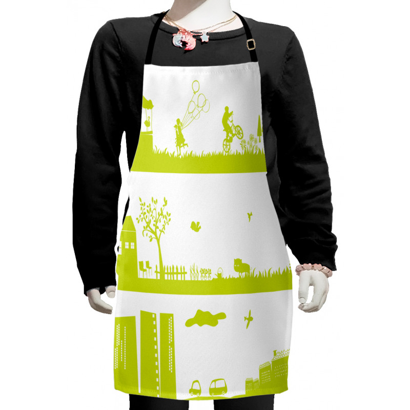 Landscape Pattern Kids Apron