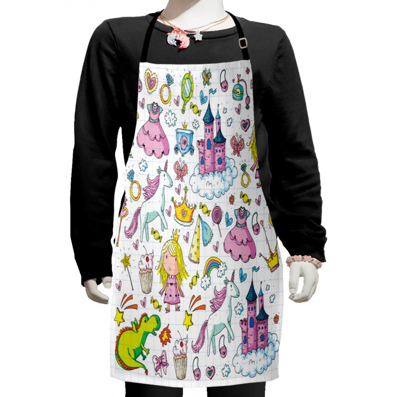 Girls Fairytale Theme Kids Apron