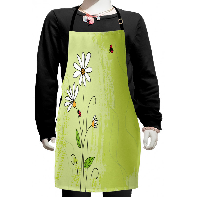 Chamomile Ladybugs Art Kids Apron