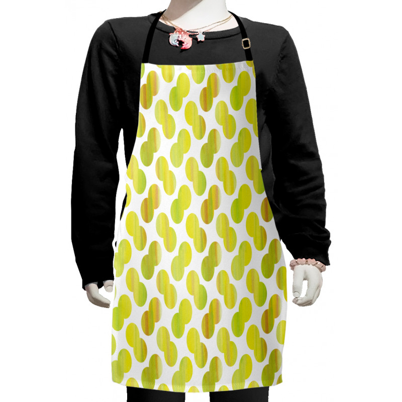 Watercolor Dots Kids Apron