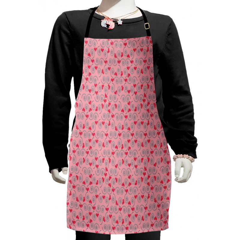 Hearts and Swirls Kids Apron