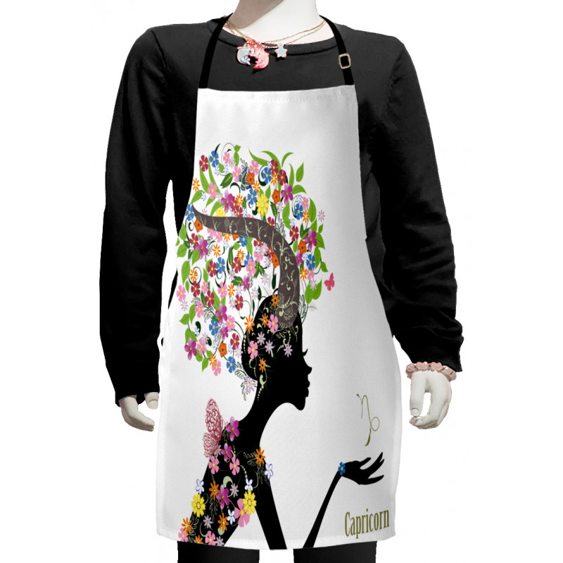 Floral Woman Kids Apron