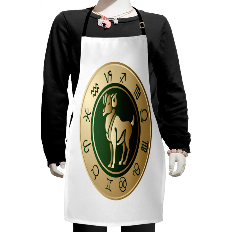 Circle Aries Art Kids Apron