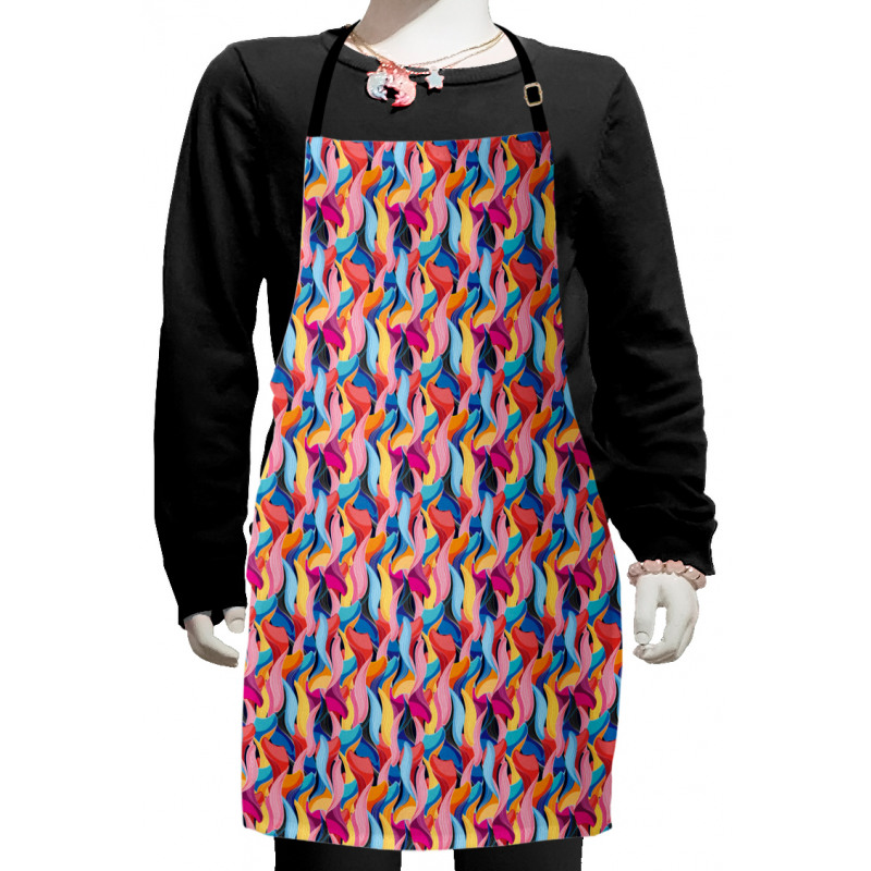 Abstract Unusual Waves Kids Apron