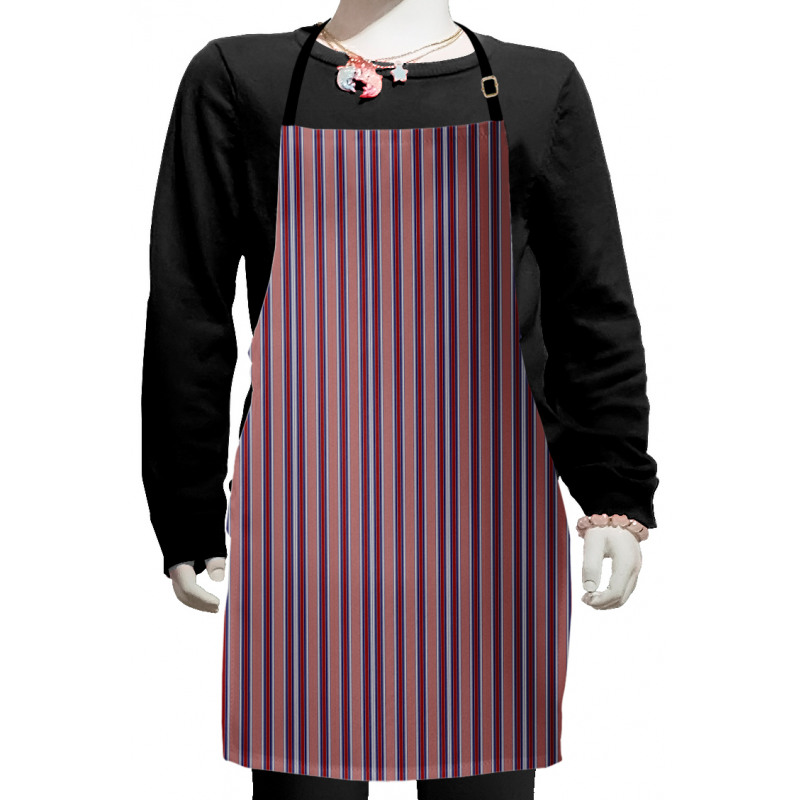 Vertical Barcode Lines Kids Apron