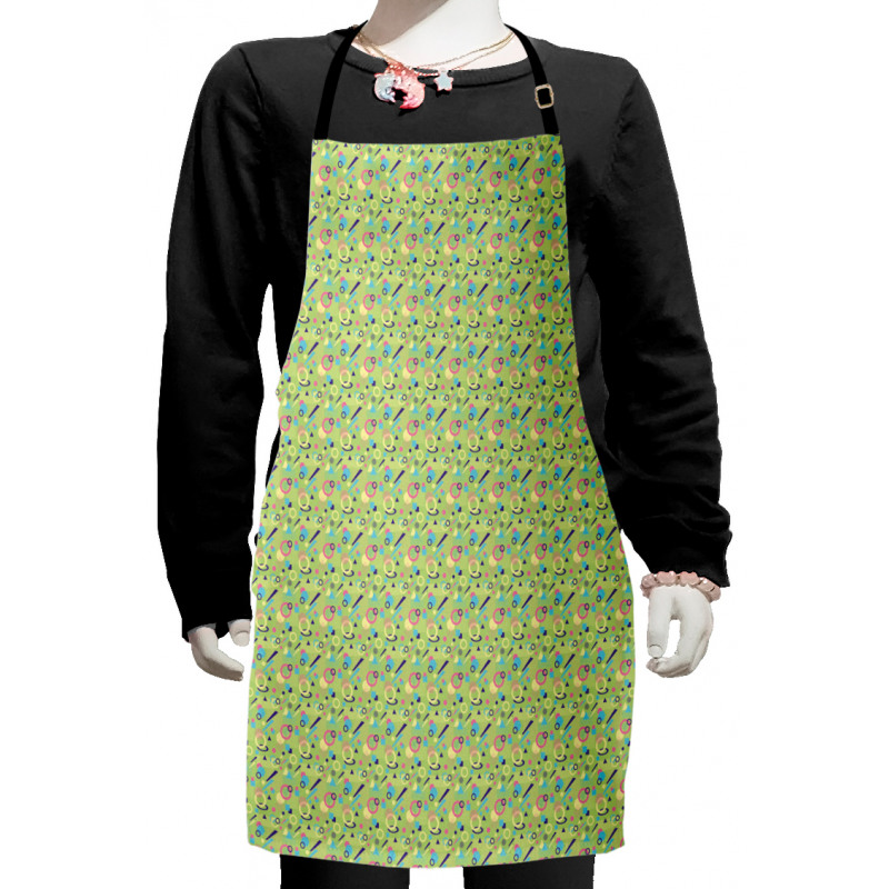 Memphis Style Pattern Kids Apron