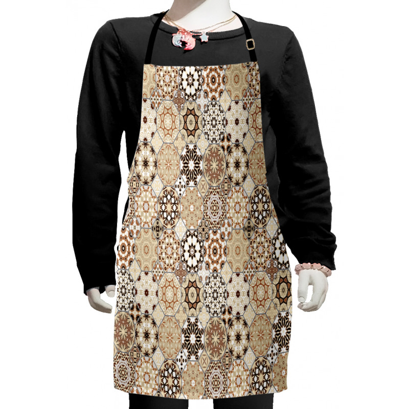 Octagonal Retro Style Kids Apron