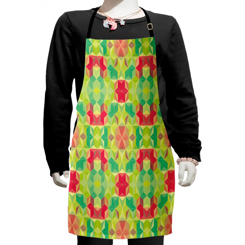 Mosaic Cubes Hexagon Kids Apron