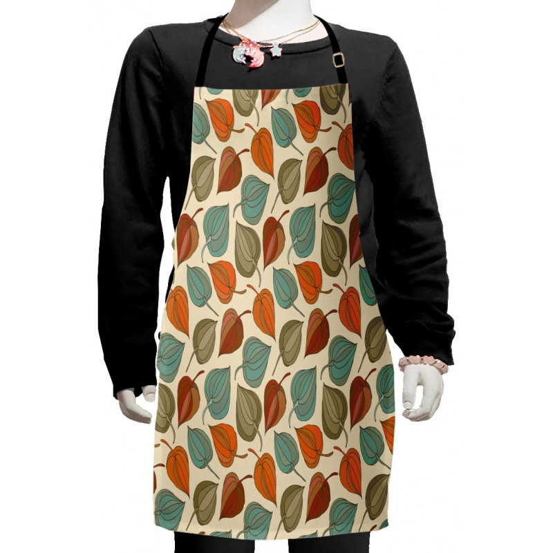 Art Nouveau Winter Cherry Kids Apron