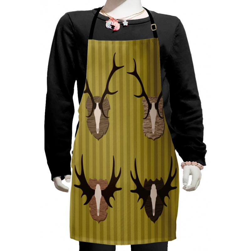 Deer Mous Horns Trophy Kids Apron