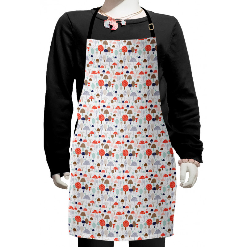 Simplistic Sketch Forest Kids Apron