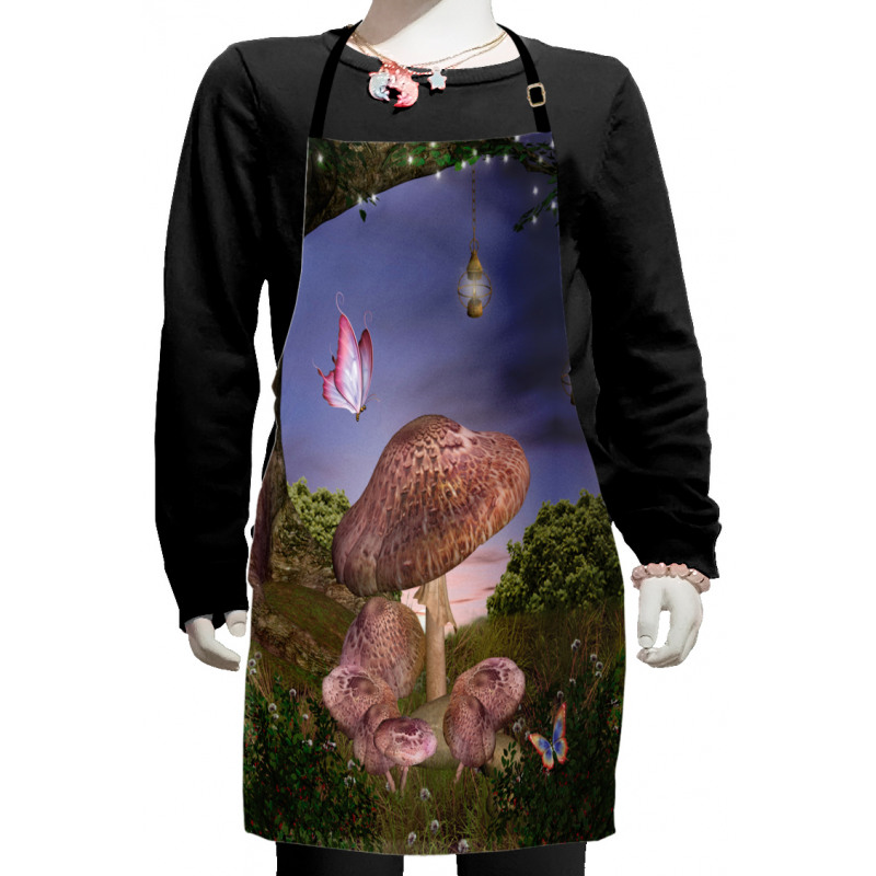 Enchanted Forest Fungi Kids Apron