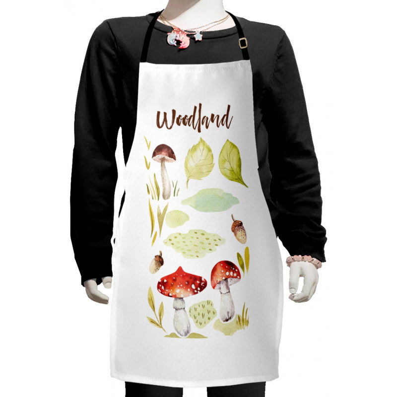 Aquarelle Fungus Nuts Kids Apron