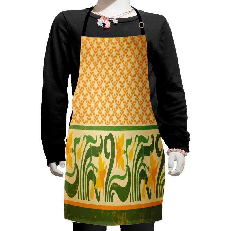 Ornate Daffodils Kids Apron