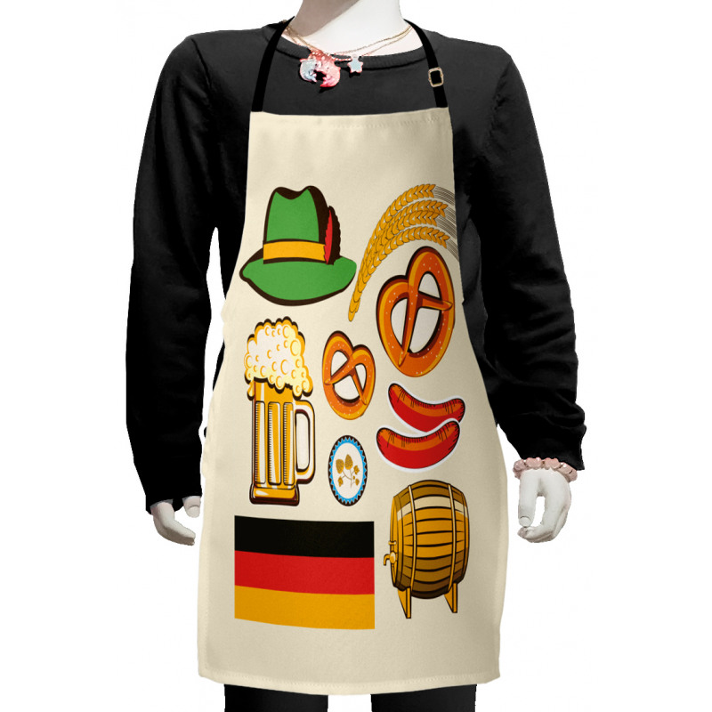 Wheat Beer Pretzels Kids Apron