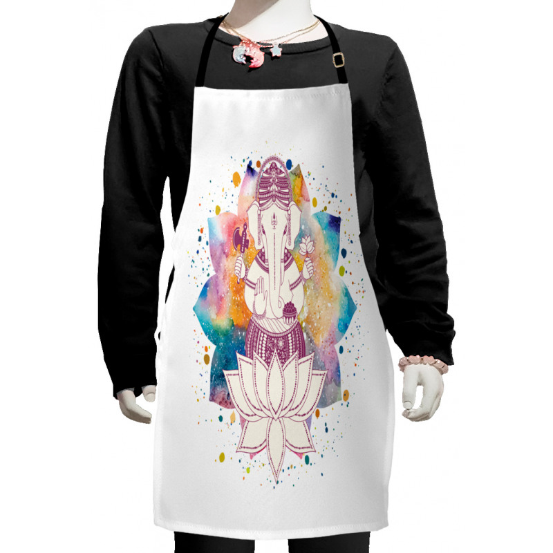 Yoga Zen Theme Artwork Kids Apron