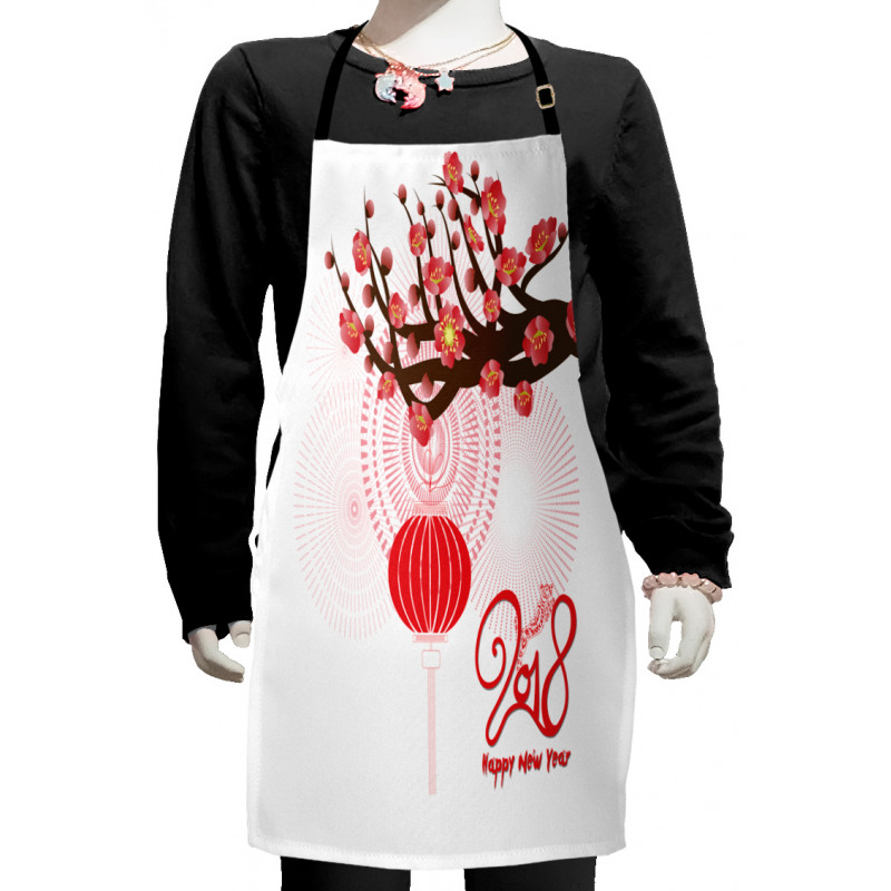 Cherry Branch Lantern Kids Apron