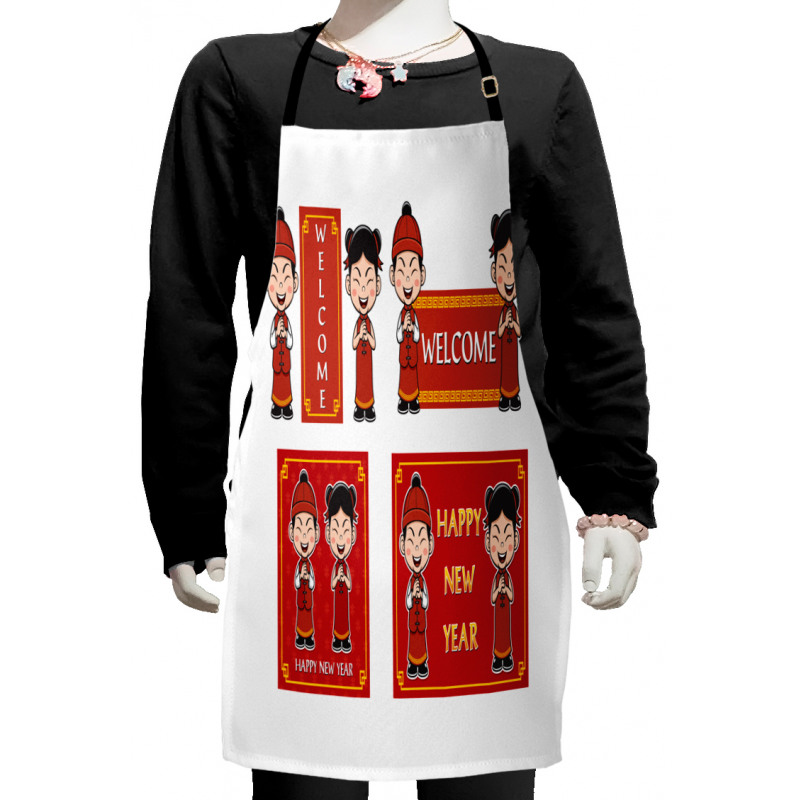 Greeting Kids Kids Apron