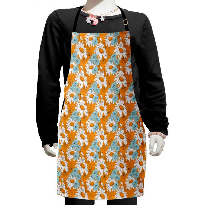 Spring Season Daisies Kids Apron