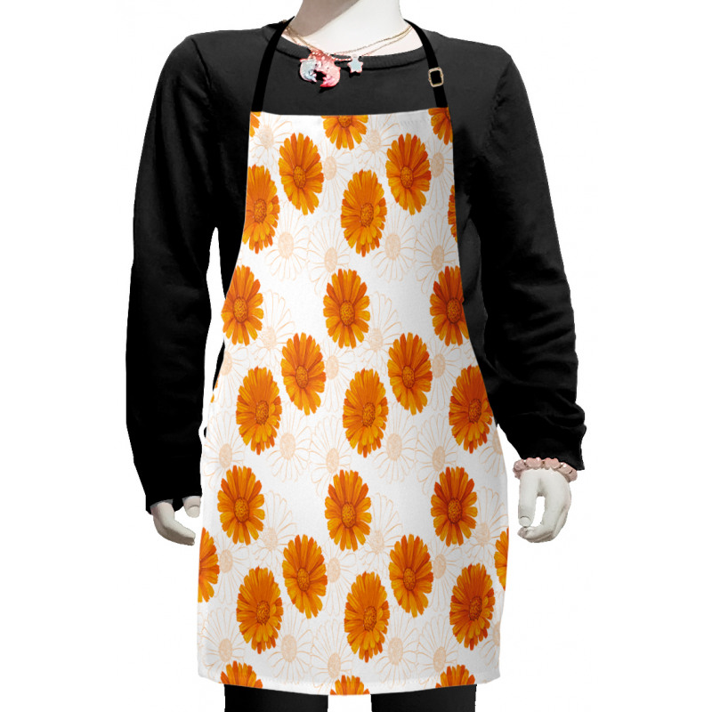 Calendula Flowers Kids Apron