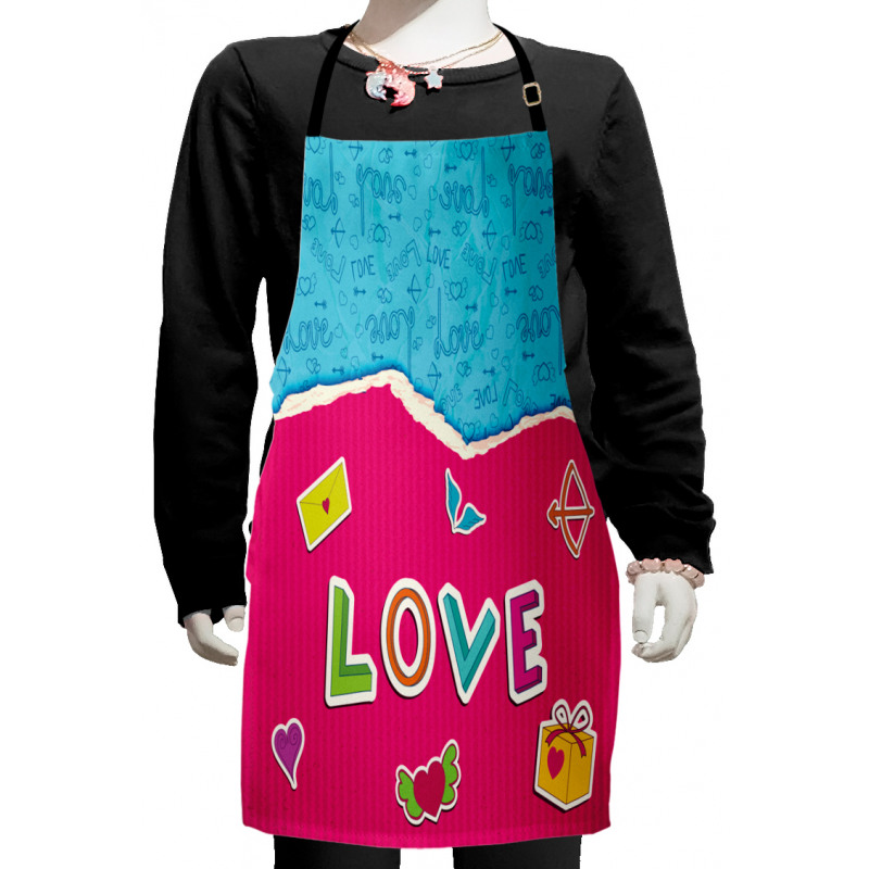 Romantic Cartoon Elements Kids Apron