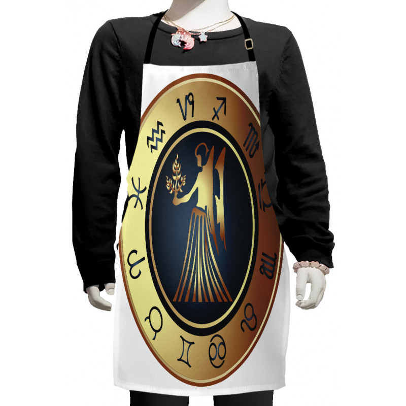 Signs Circle Woman Kids Apron