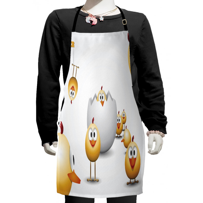 Chicks Funny Cartoon Kids Apron