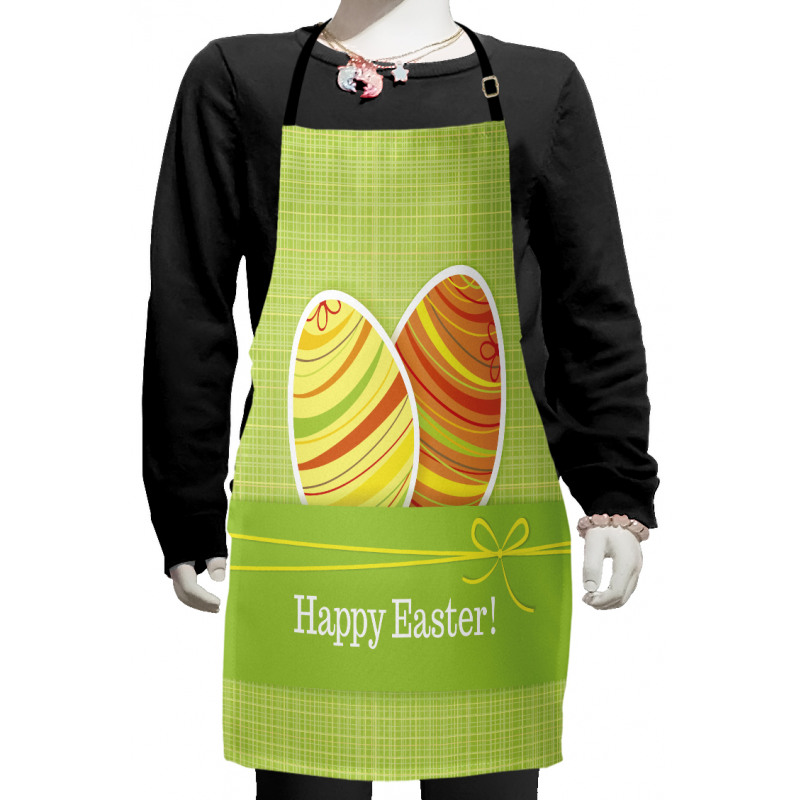 Striped Eggs Kids Apron