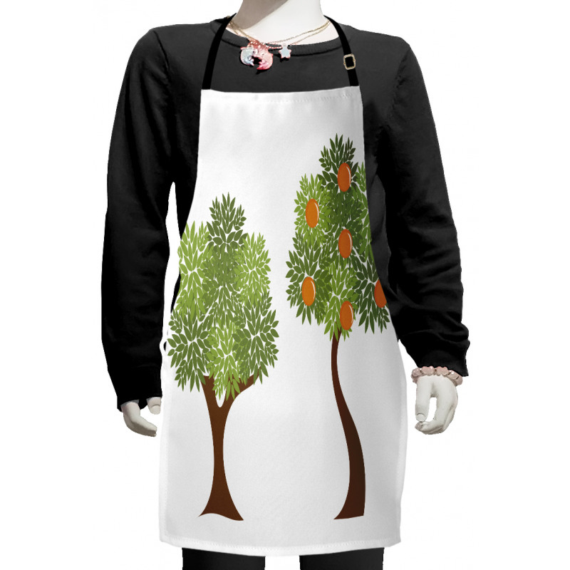 Trees with Leaves Kids Apron