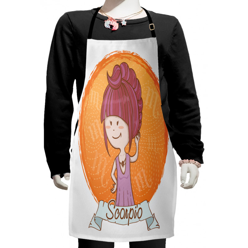 Cartoon Kid Girl Kids Apron