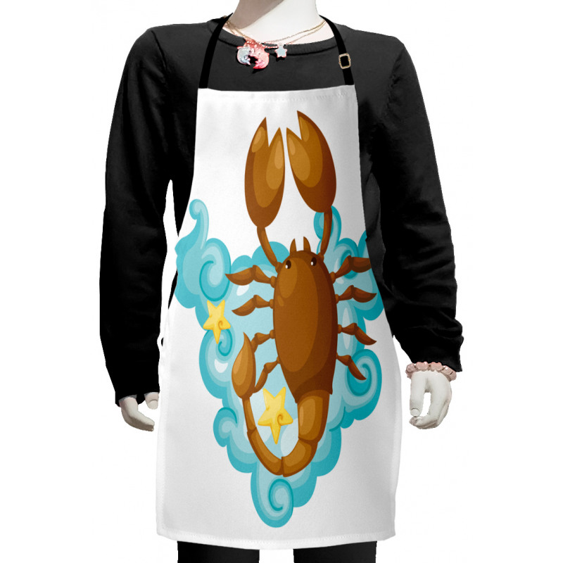 Cartoon Composition Kids Apron