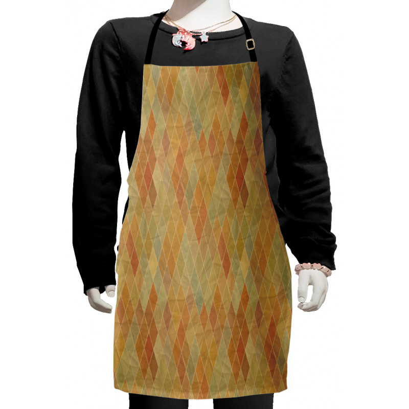 Geometric Rhombus Tile Kids Apron