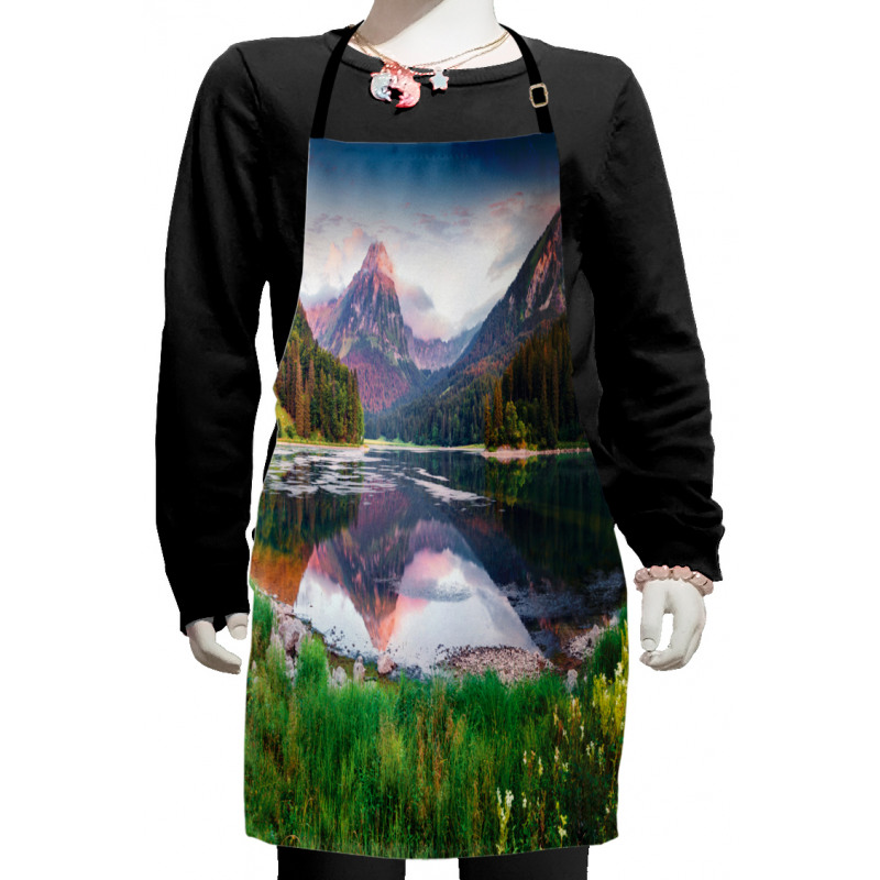 Swiss Lake Sunrise Kids Apron