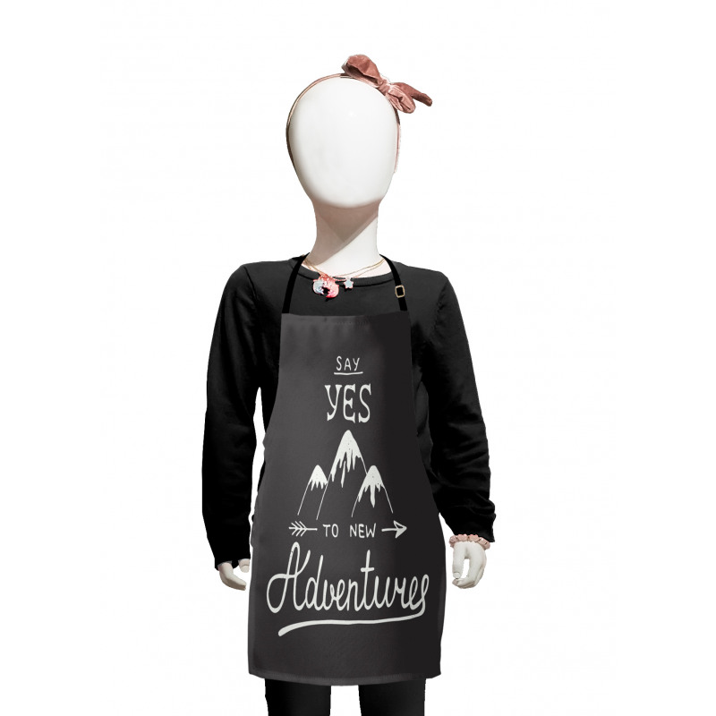 Words and Mountains Kids Apron