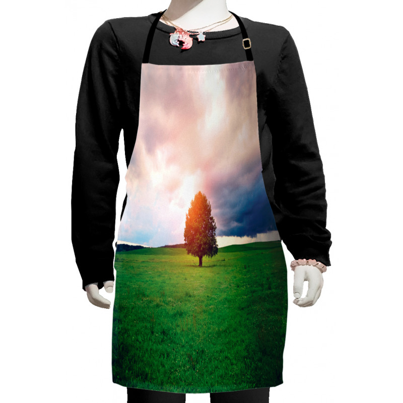 Idyllic Countryside Kids Apron