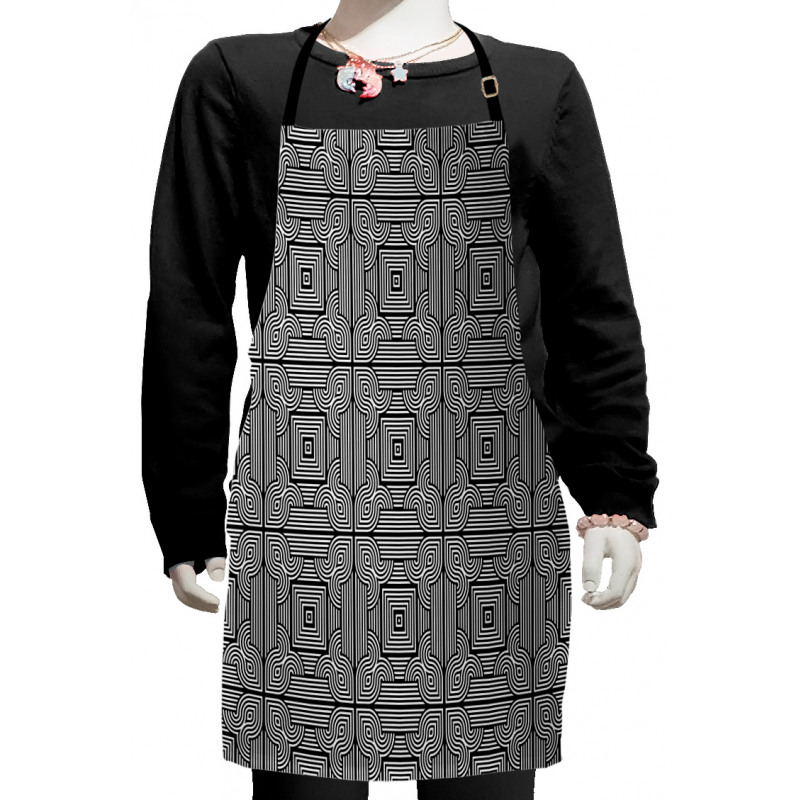 Stripy Geometrical Kids Apron