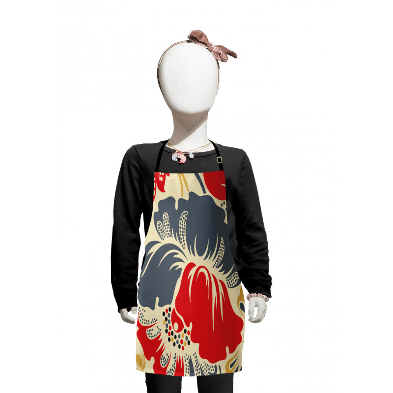 Abstract Chinese Floral Kids Apron