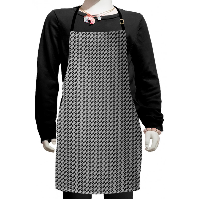 Monotone Shapes Kids Apron