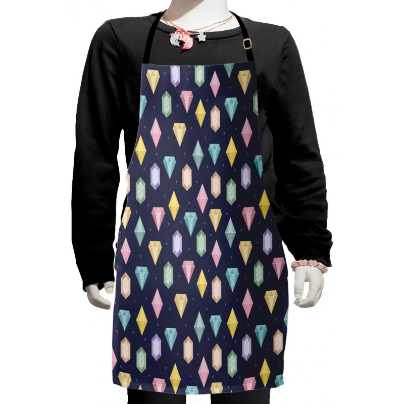 Gemstones Pattern Kids Apron