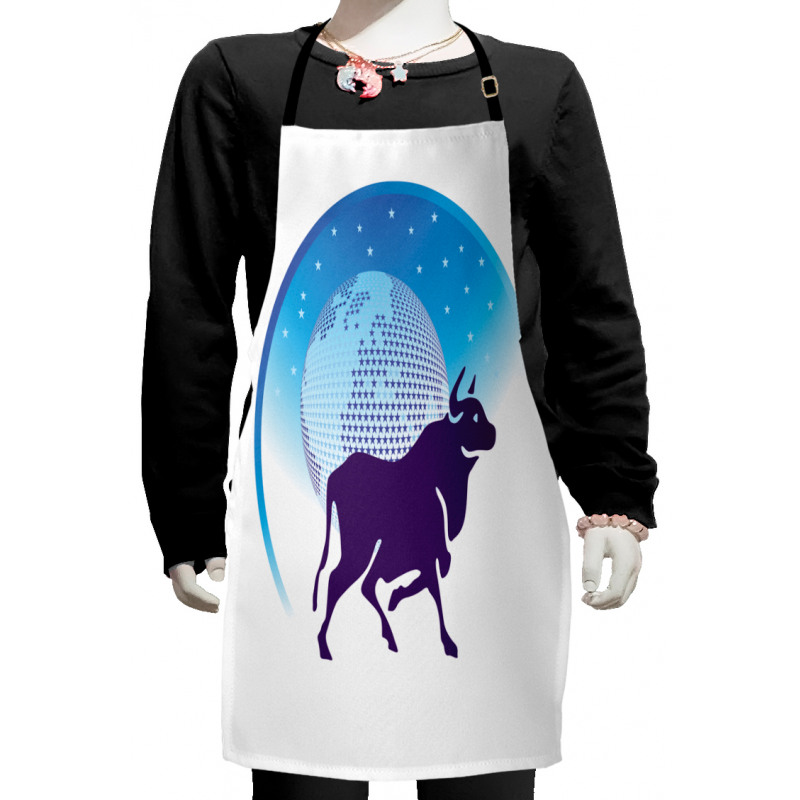 Globe Stars Bull Kids Apron