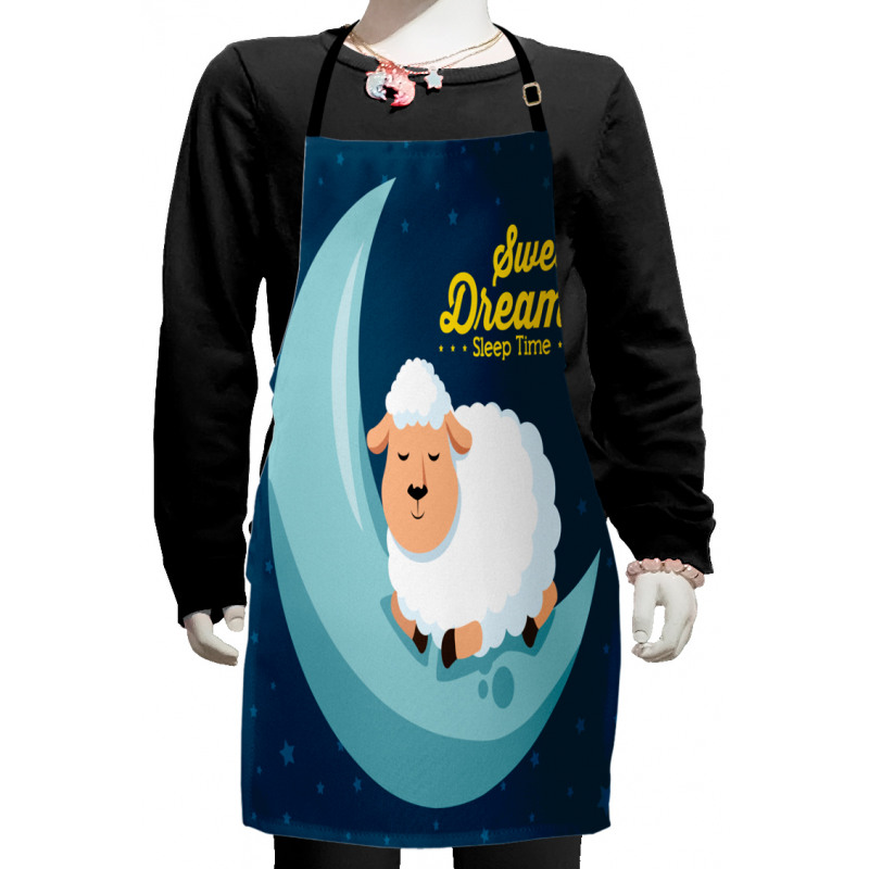 Night Sky Sheep Kids Apron