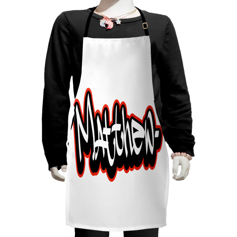 Hip-hop Street Art Name Kids Apron