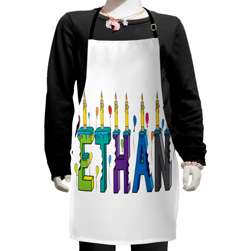 Candles Balloon Kids Apron