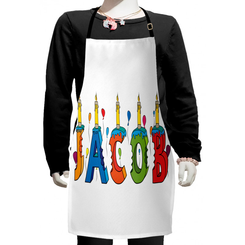 Colorful Name Kids Apron