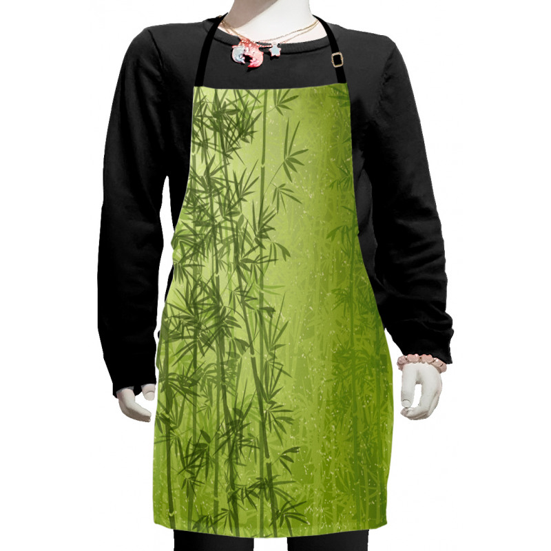 Green Bamboo Growth Kids Apron