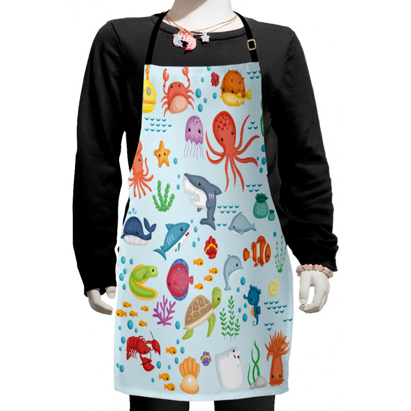 Sea Animals Submarine Kids Apron