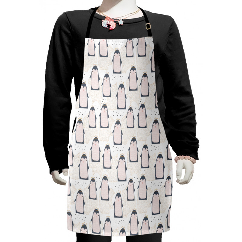 Doodle Antarctica Birds Kids Apron