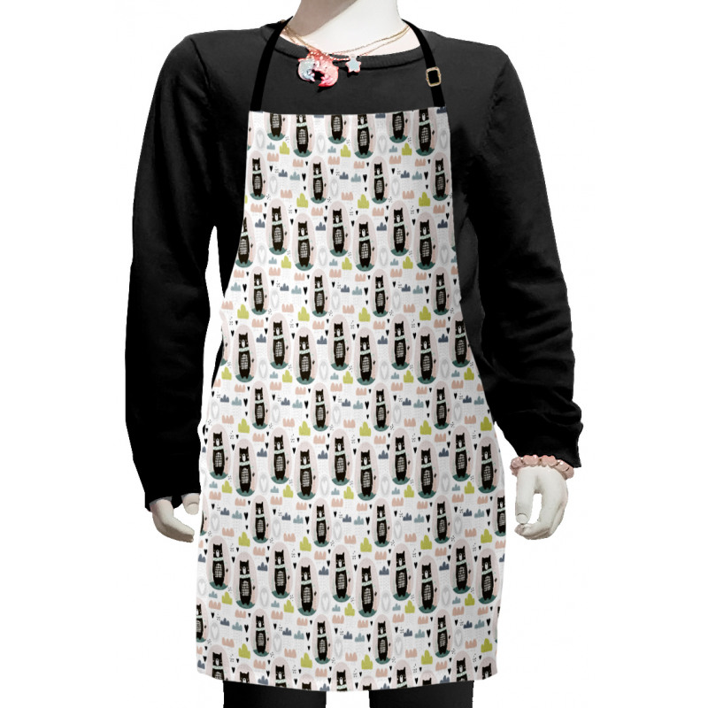 Sleeping Bear Hearts Kids Apron