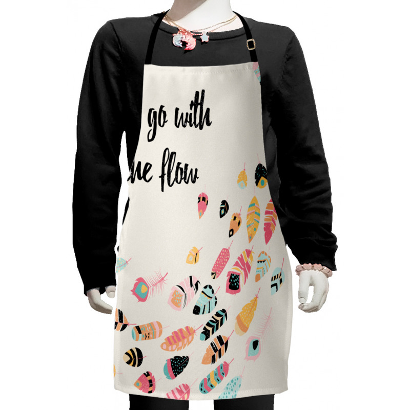 Go with the Flow Words Kids Apron